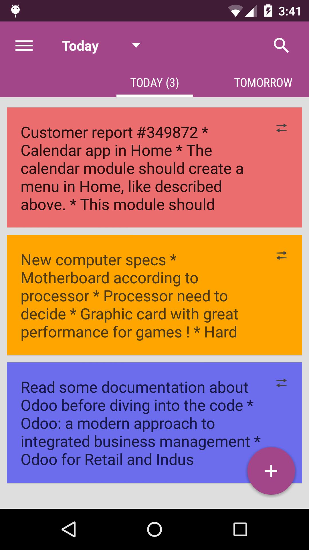 Odoo Notes