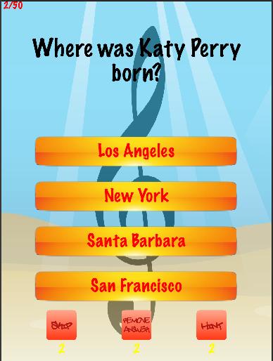 Katy Perry Trivia Quiz