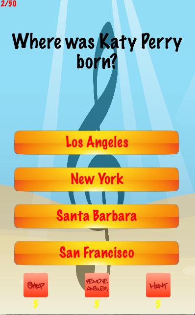 Katy Perry Trivia Quiz