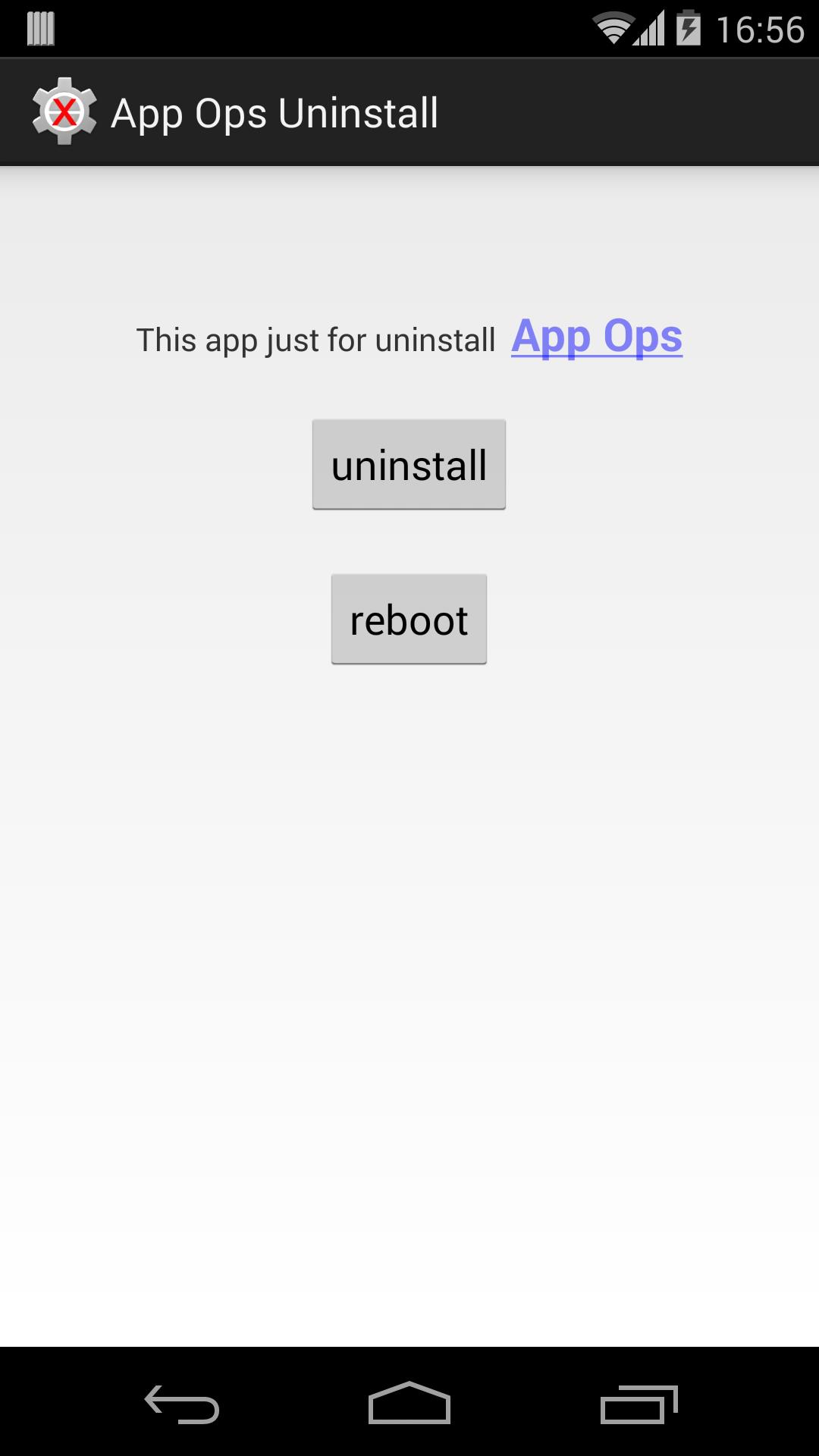 App Ops Uninstall