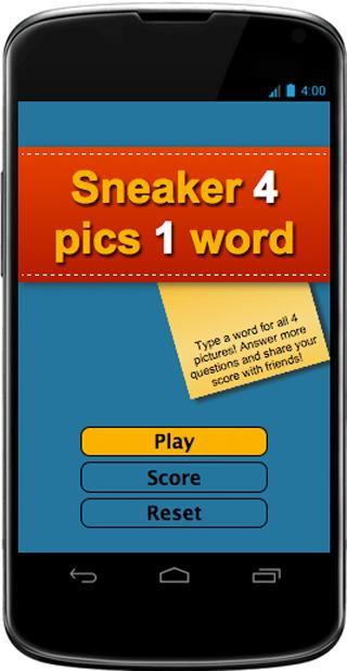 Sneaker 4 pics 1 word