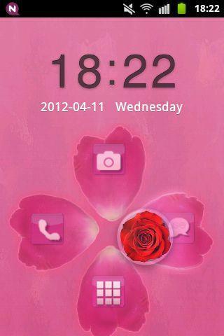 GO Locker Theme Pink Cute Rose