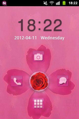GO Locker Theme Pink Cute Rose