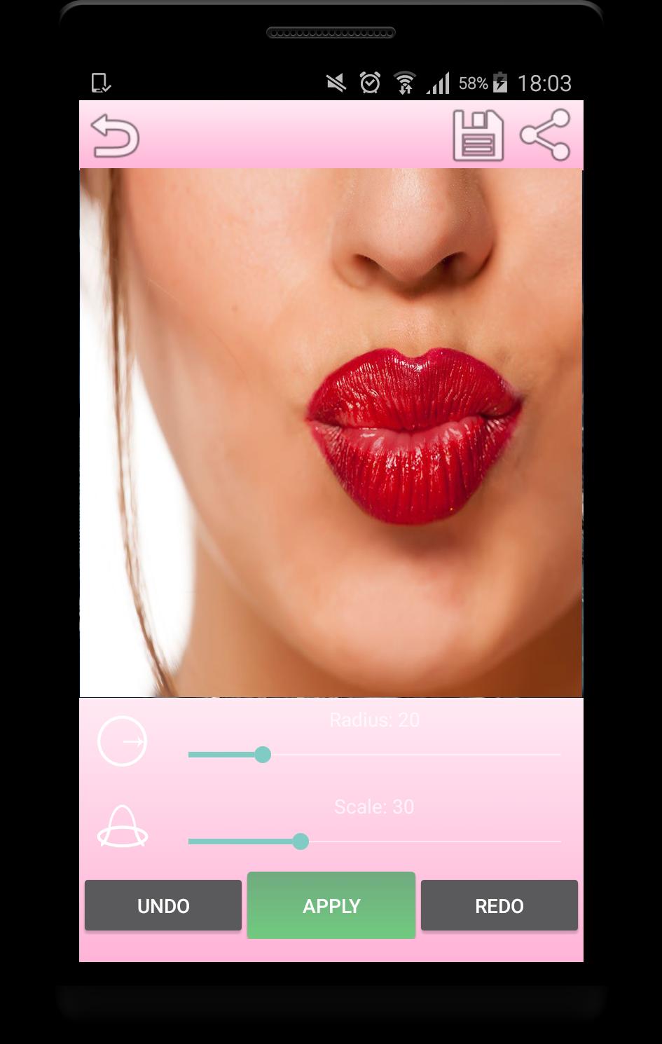 Duckface Editor Kiss Lip Photo