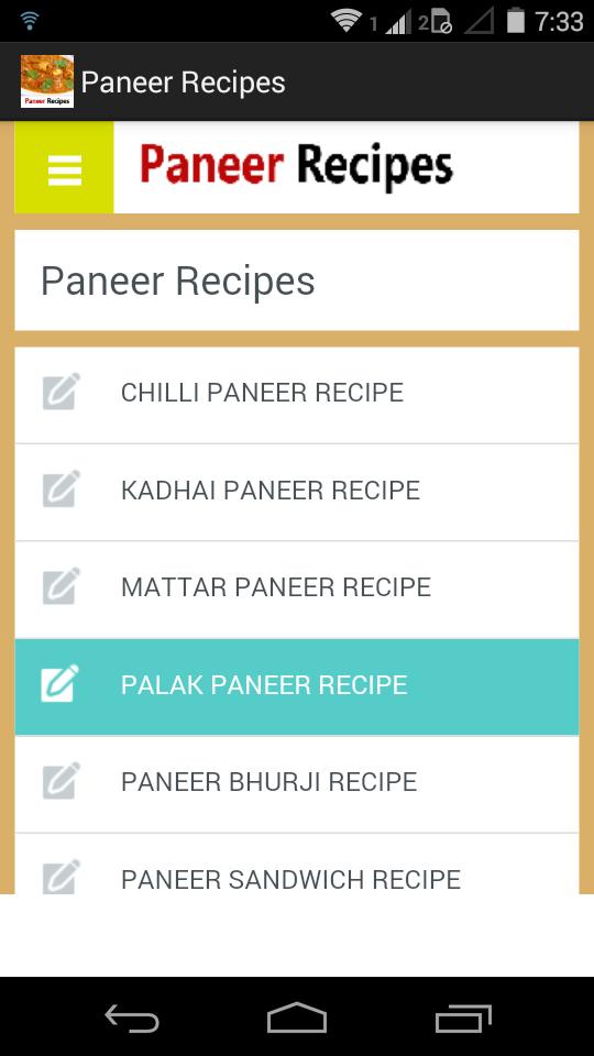 Paneer Recipes