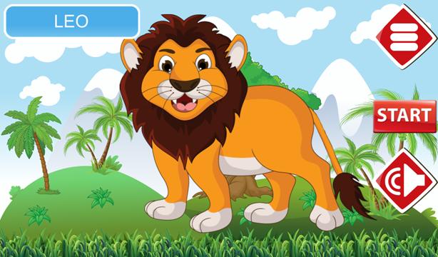 Animated puzzle game animals