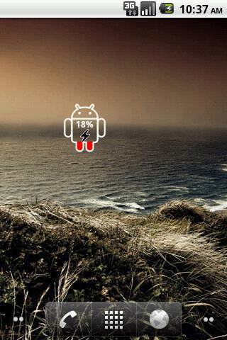 Pink Android Battery