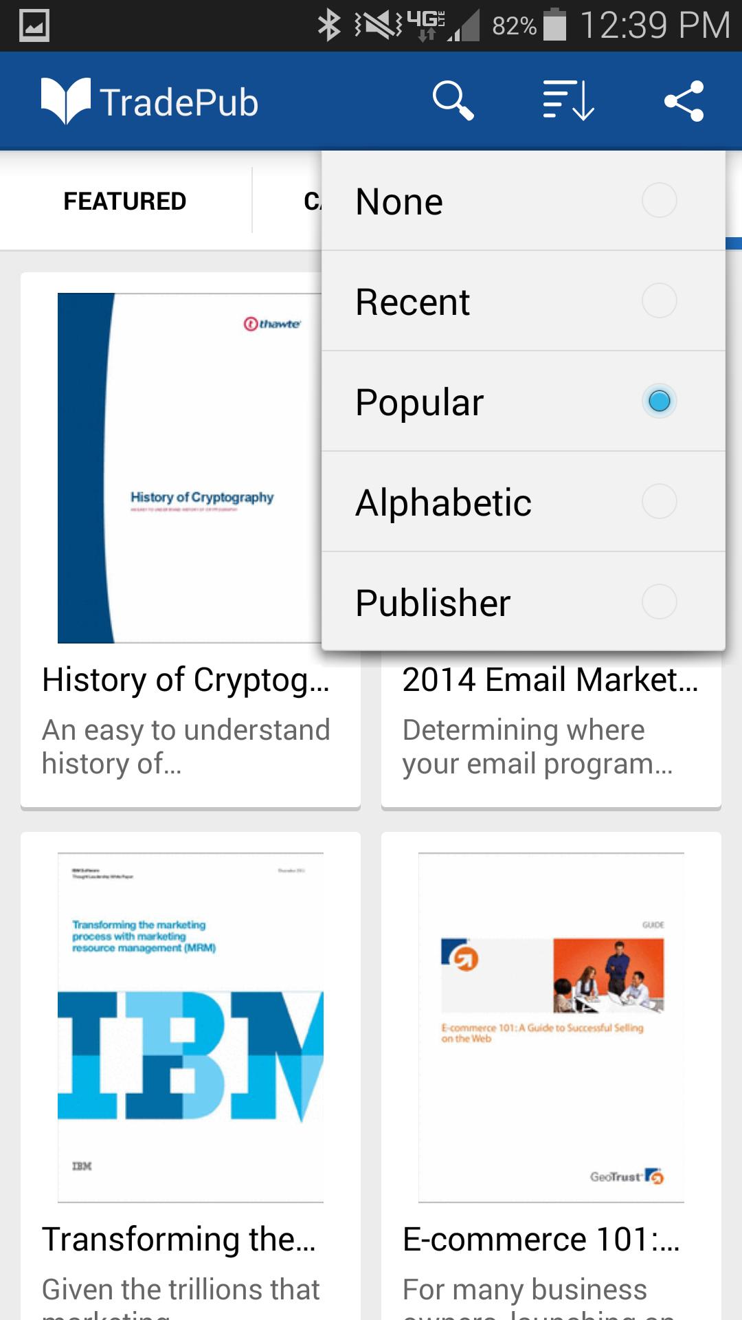 TradePub.com for Android