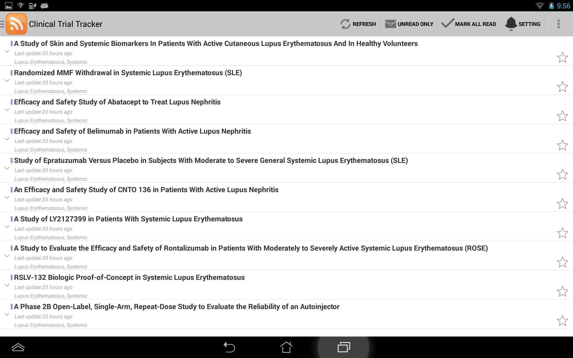 Clinical Trials Tracker