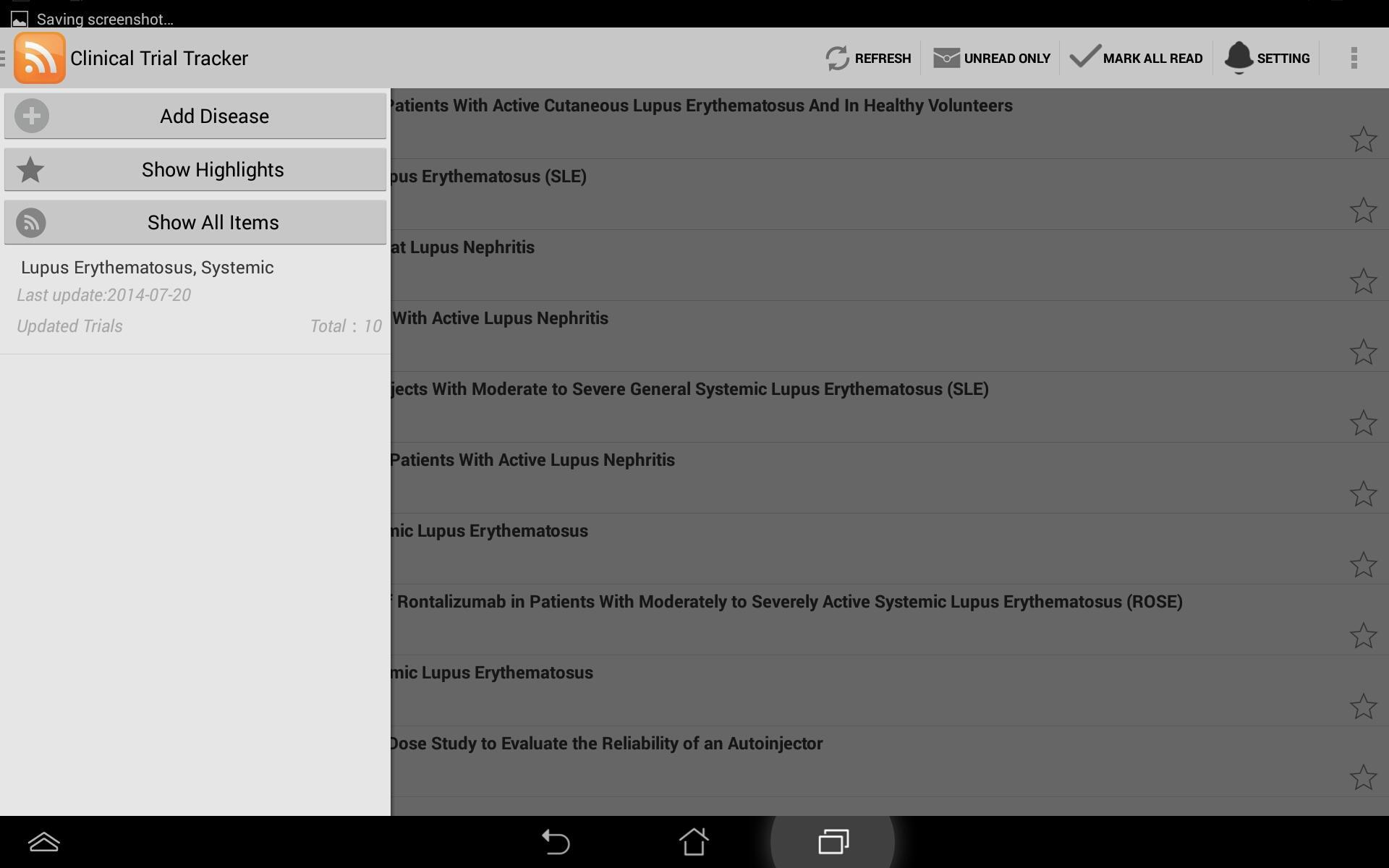 Clinical Trials Tracker