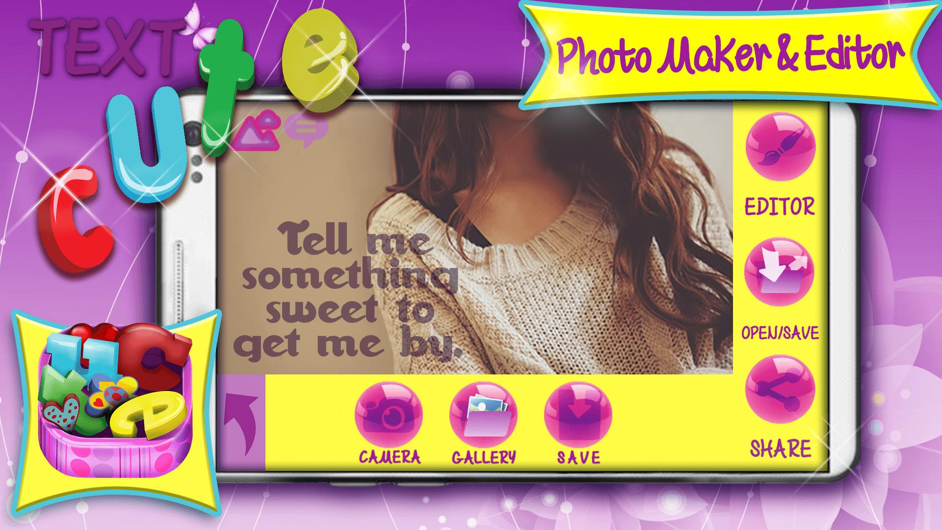 Cute Text Photo Maker & Editor