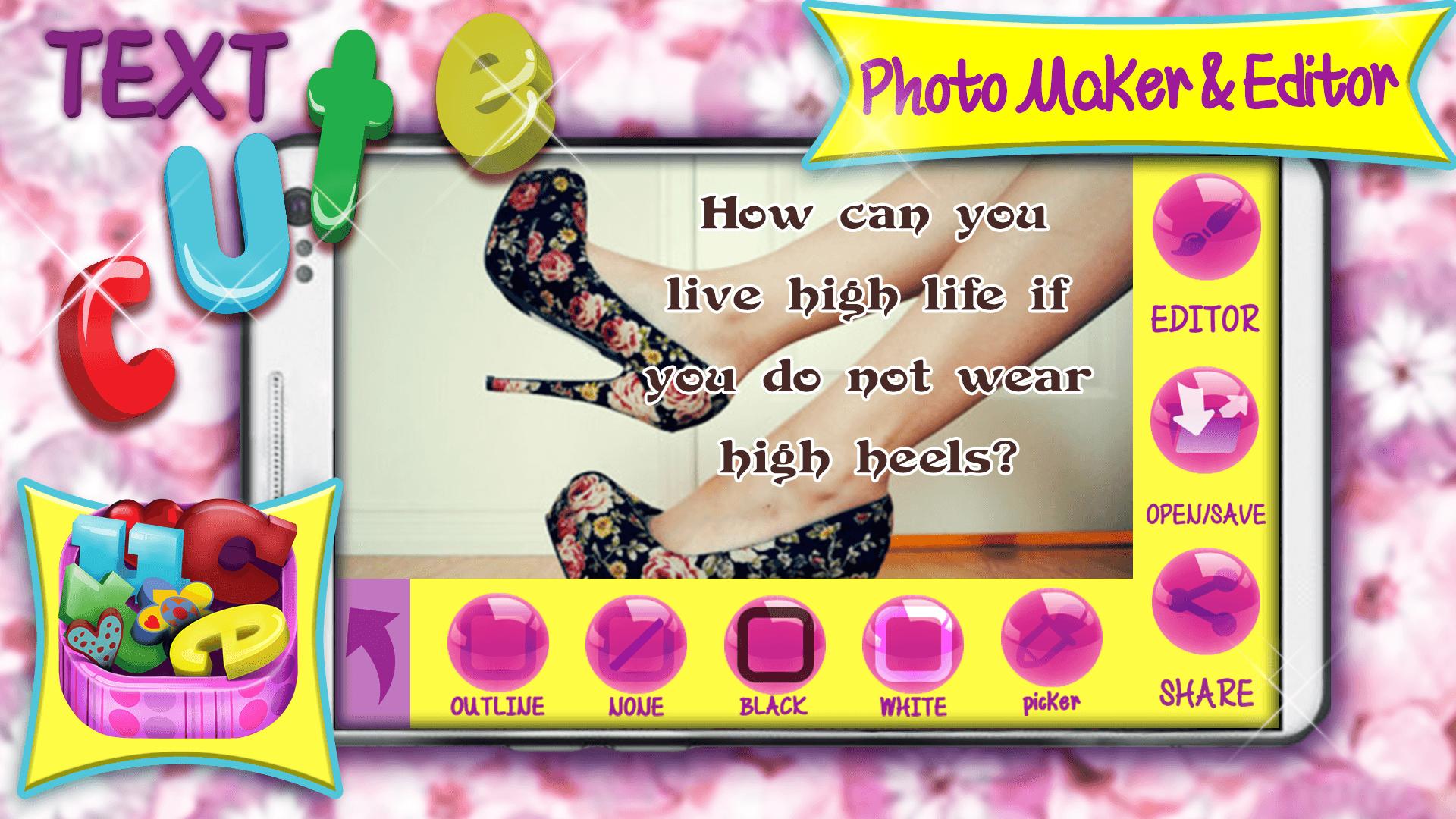 Cute Text Photo Maker & Editor