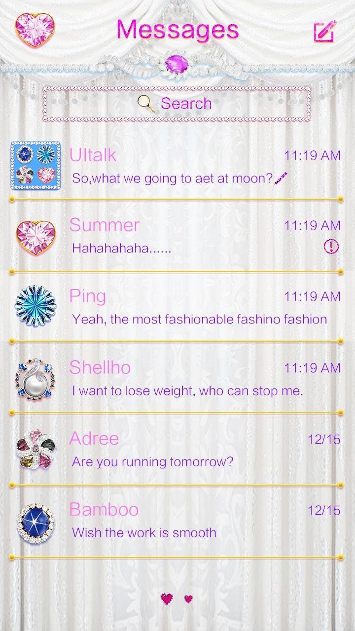 GO SMS PRO ANGEL TEARS THEME