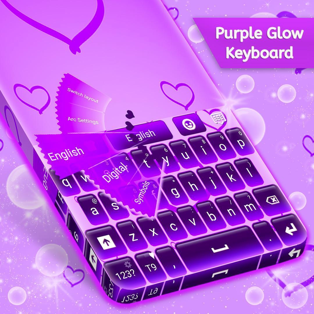 Purple Glow Keyboard Free