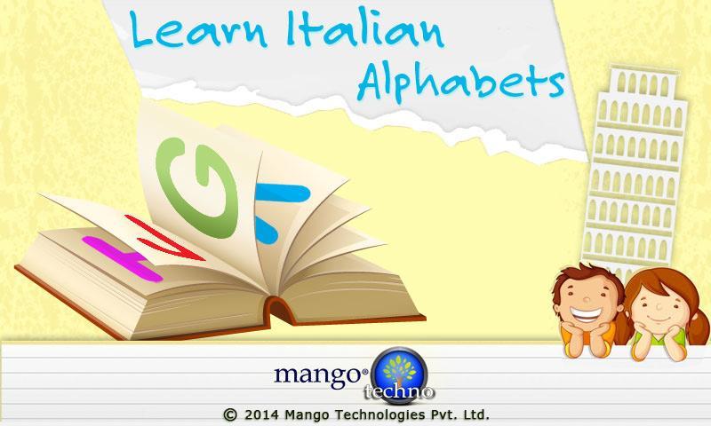 Learn Italian Alphabets