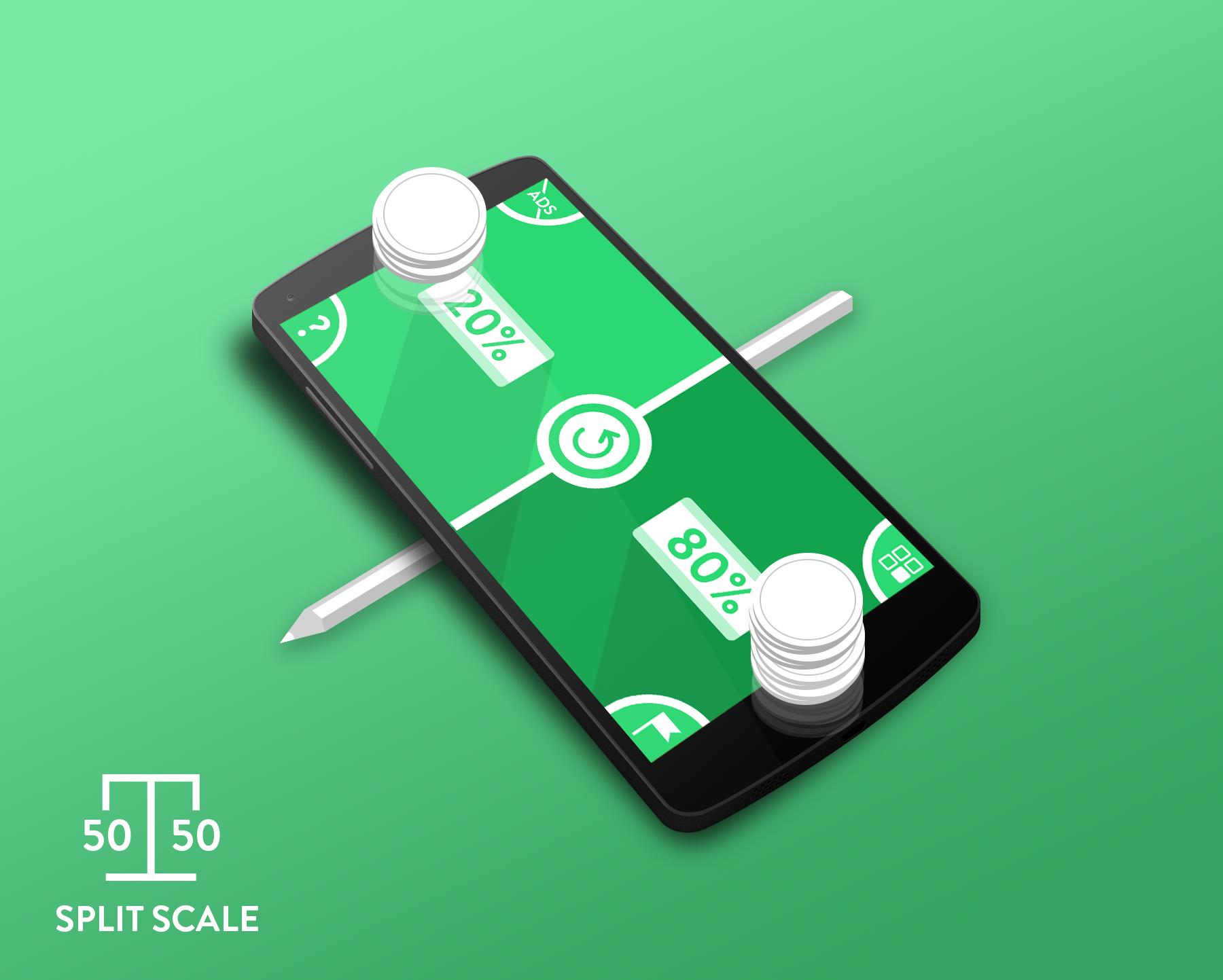 Split Scale 50/50 - scale app