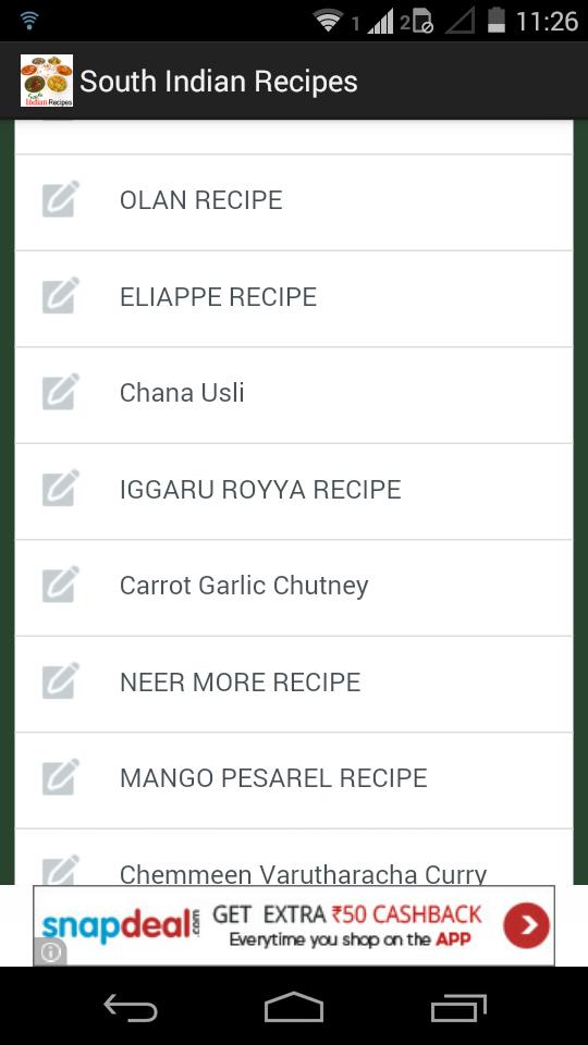 South Indian food recipes