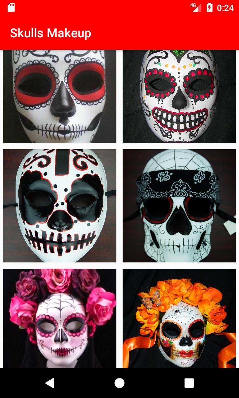 Day of the Dead Skull Makeup