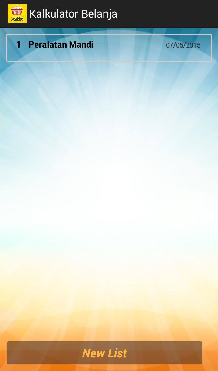 Kalkulator Belanja