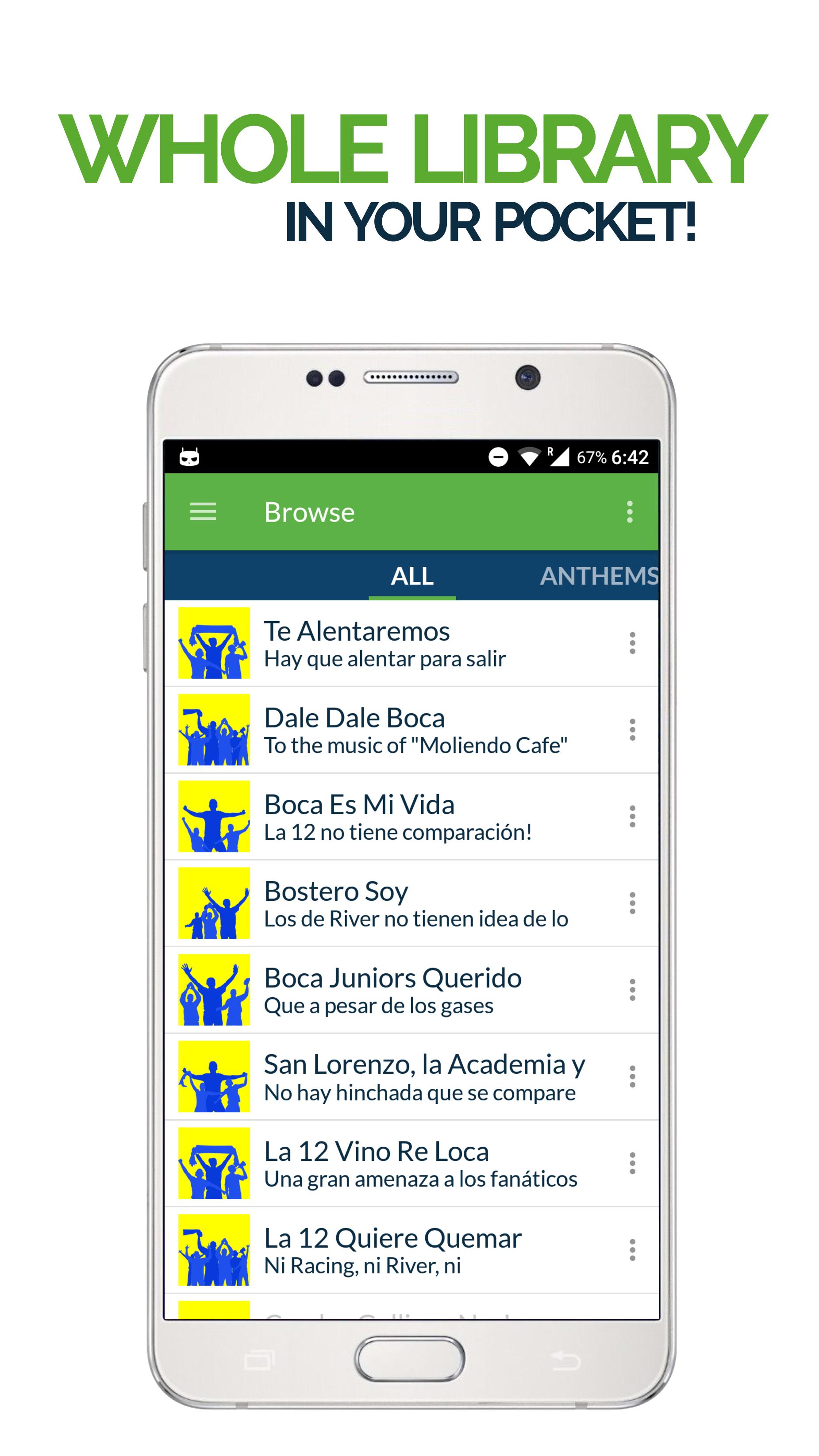 FanChants: Boca Fans Songs & C