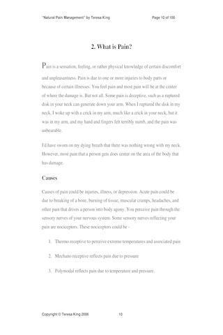 Natural Pain Management Pv