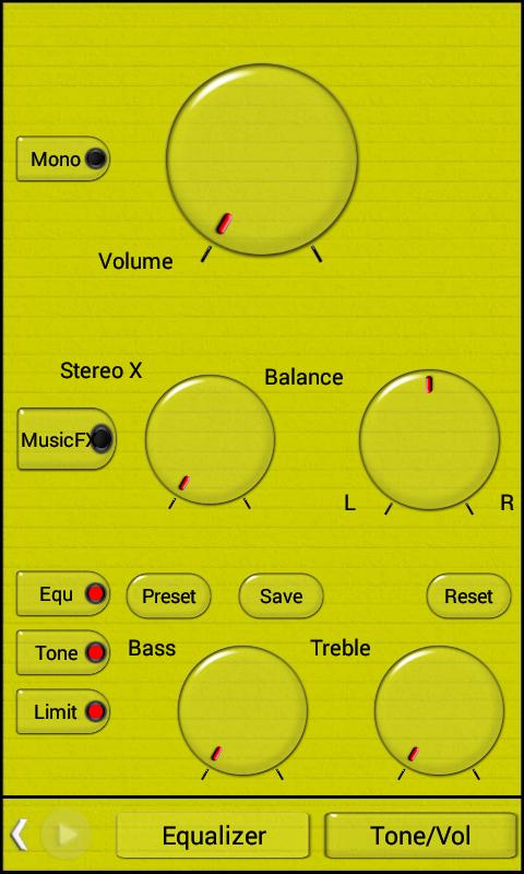 Poweramp Skin Yellow Minimal