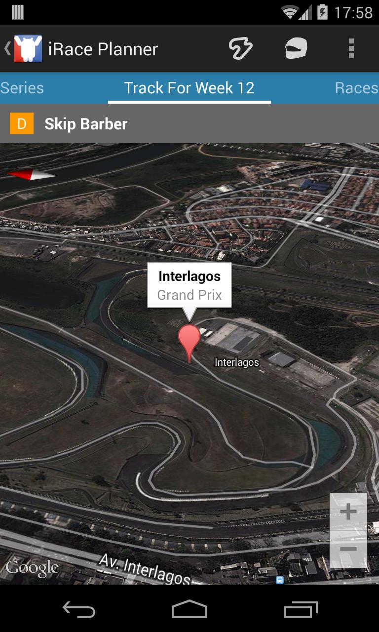 iRace Planner Tracks add-on