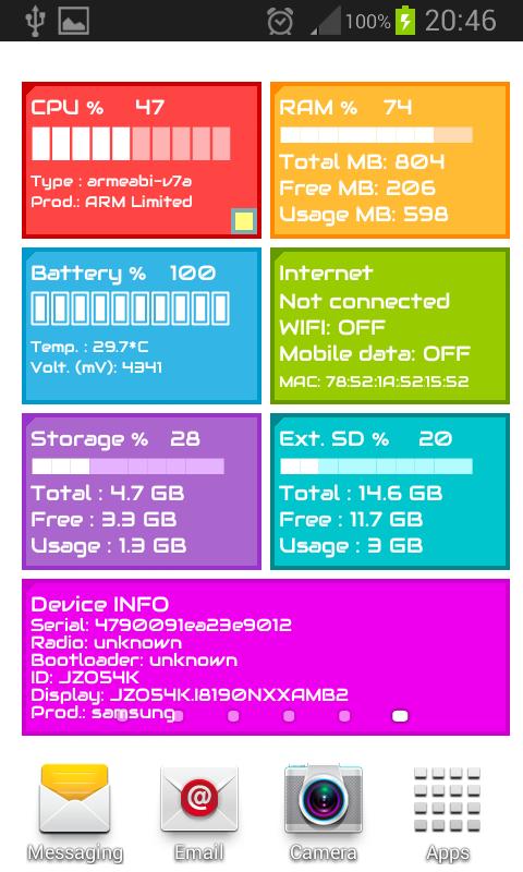 Device Info Live Wallpaper
