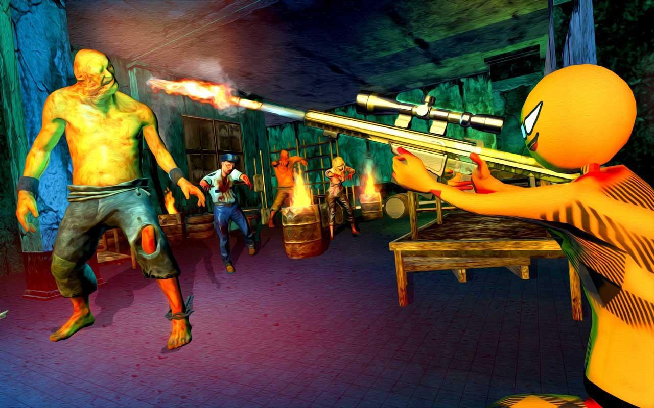 Stickman Hero Zombies Shooting