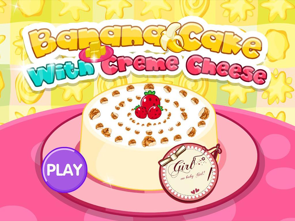 Banana cake with creme cheese