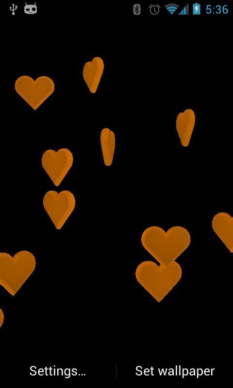 Valentine Hearts 3D Wallpaper