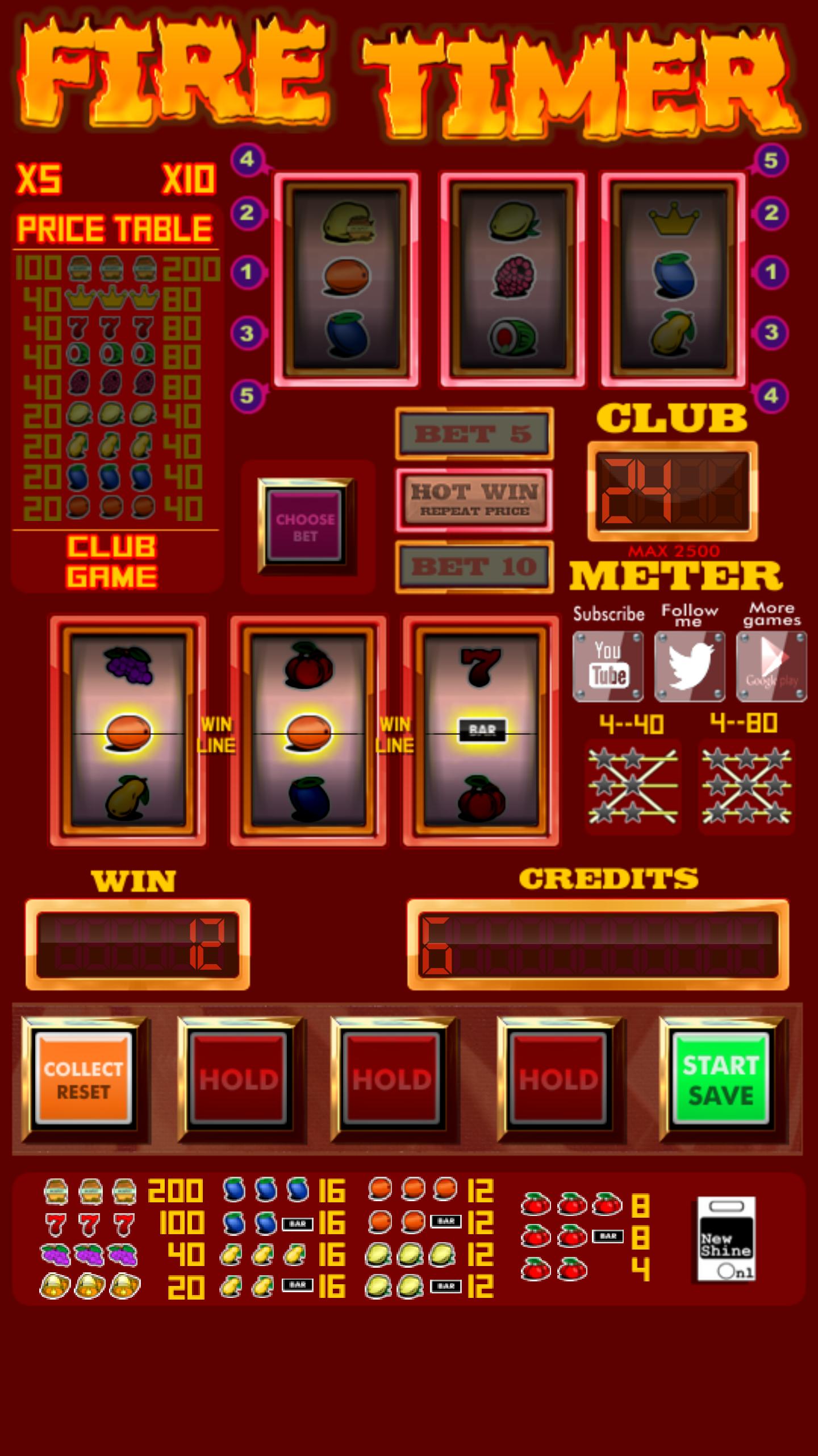 slot machine fire timer
