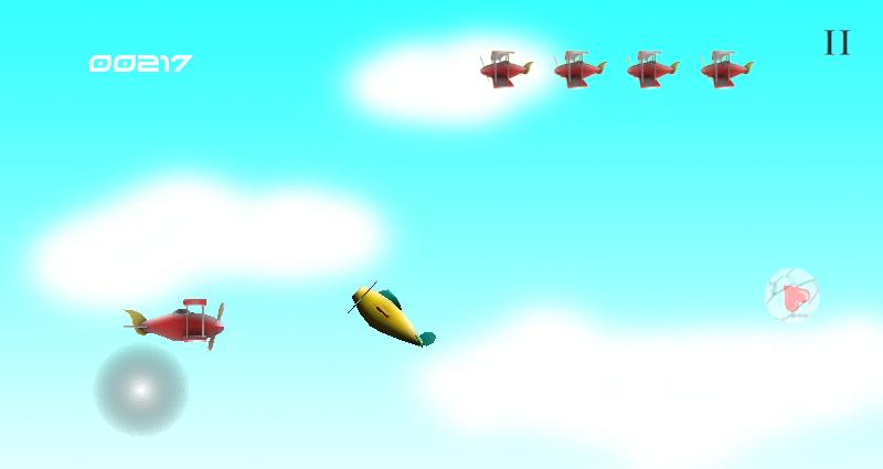 Planes in the sky