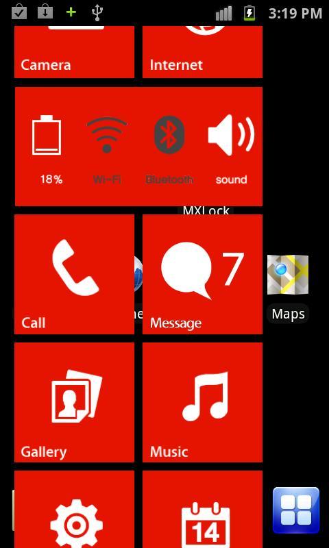 Windroid transparent MX theme