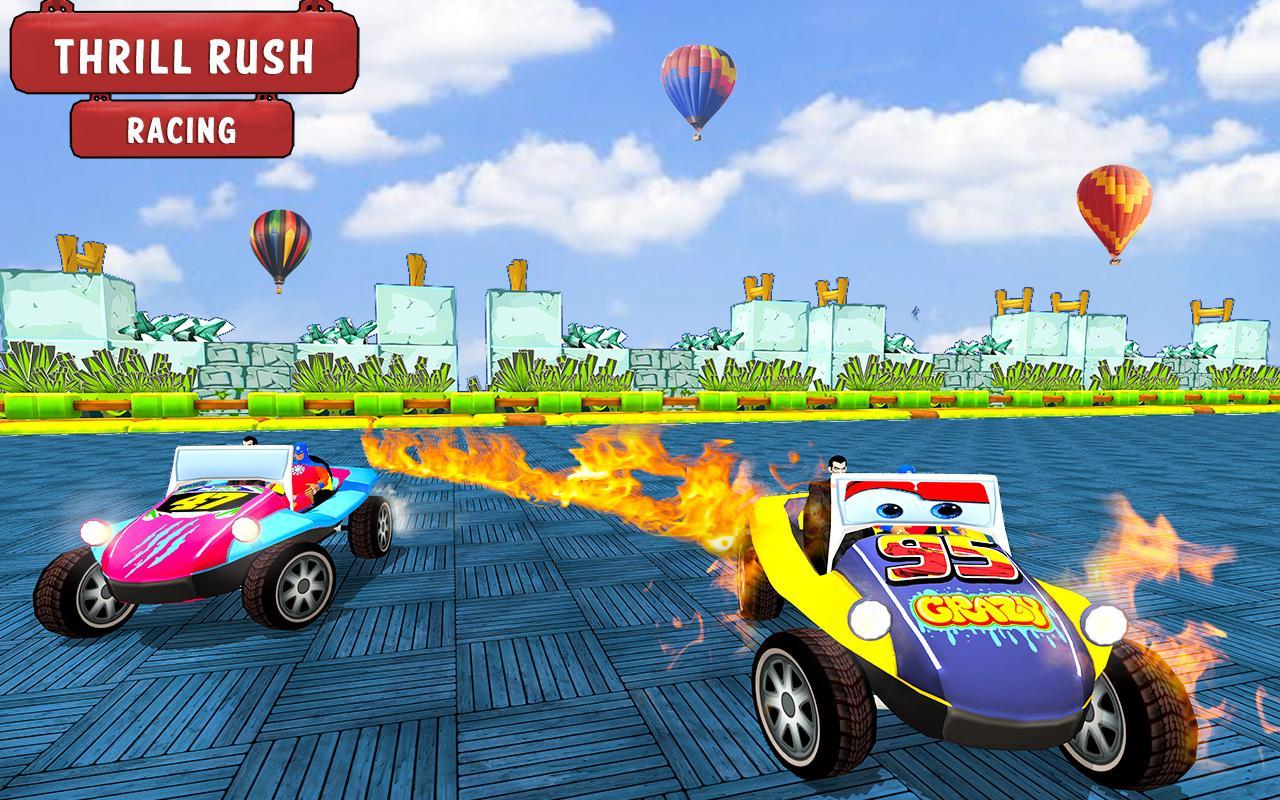 Superhero Buggy Car: Superkids Thrill Rush Racing