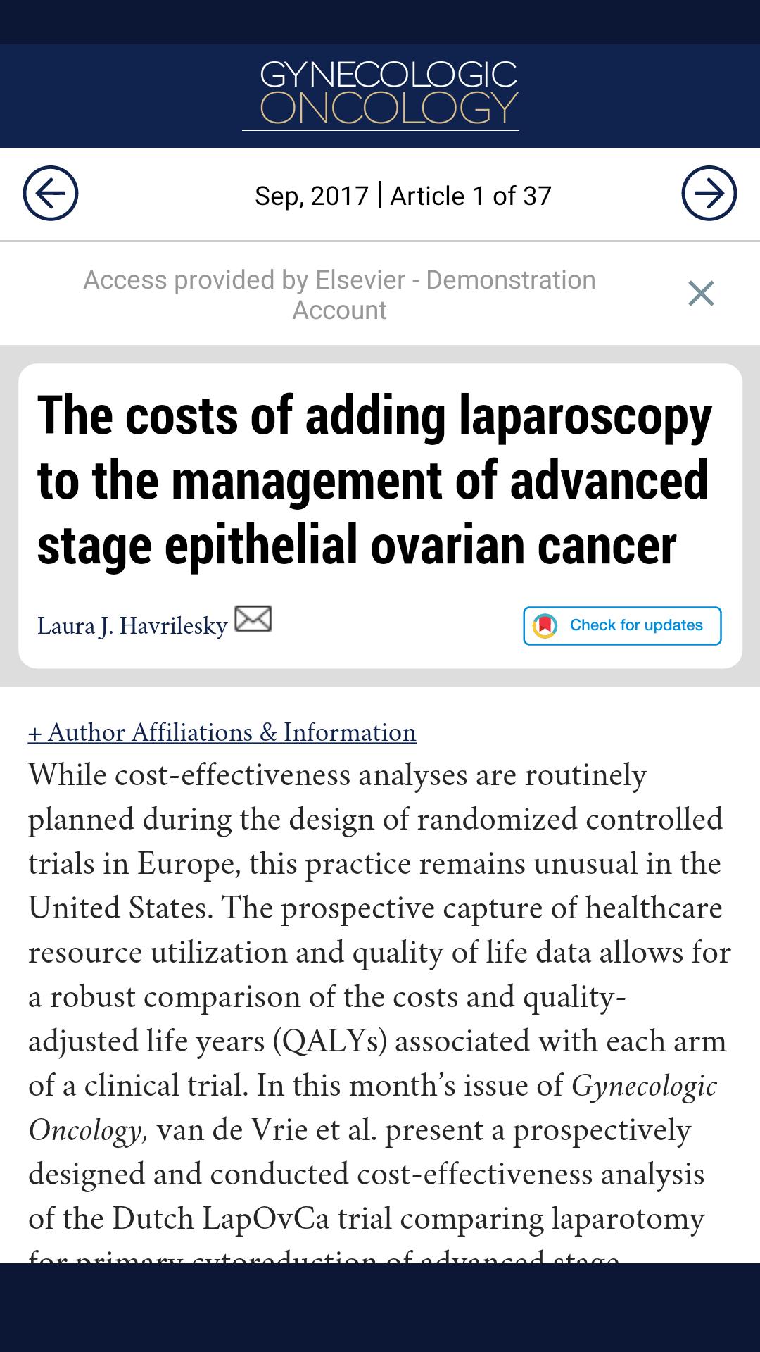 Gynecologic Oncology