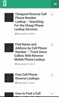 Cell Phone Lookup