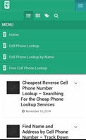 Cell Phone Lookup