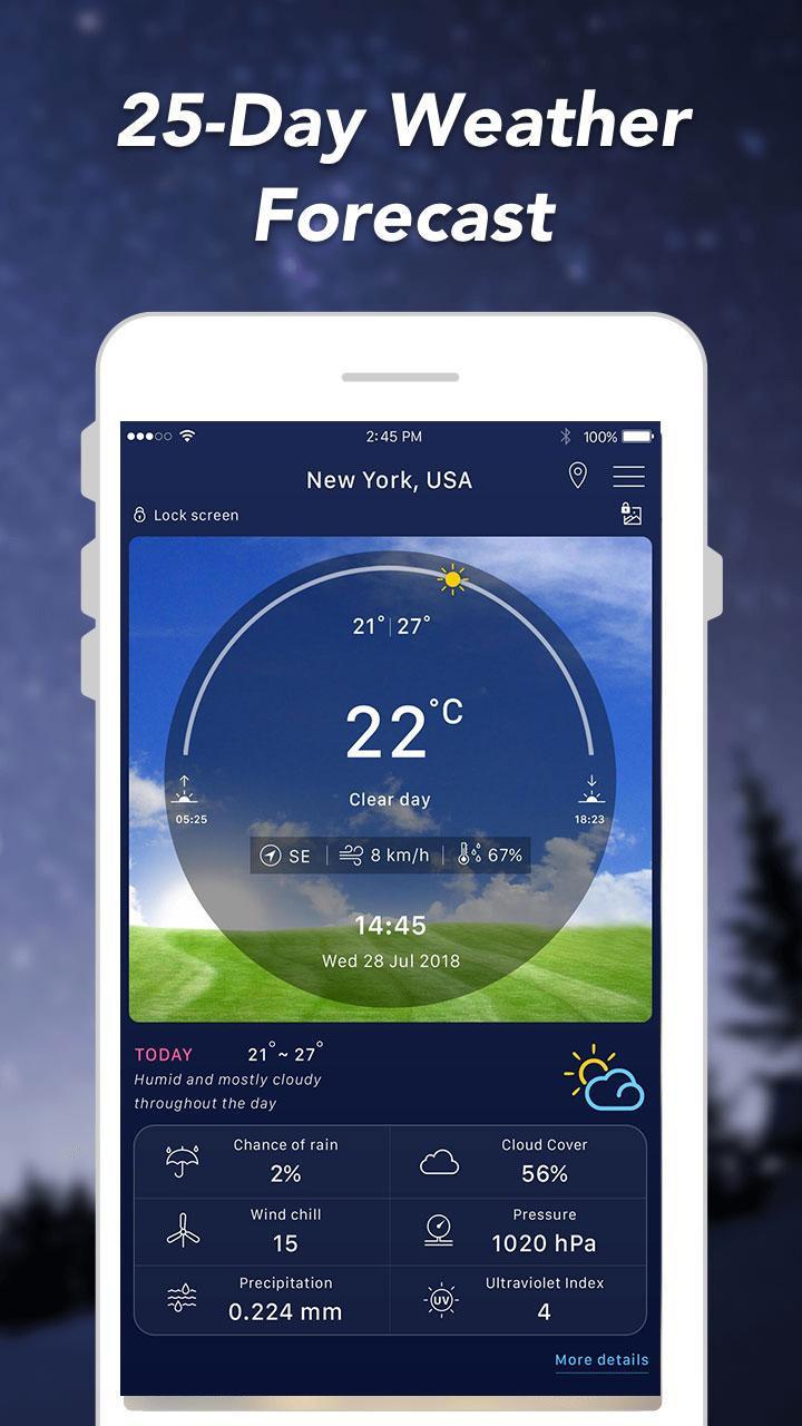 weather  forecast clock and widget for android