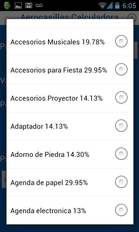 Calculadora Aerocasillas CR