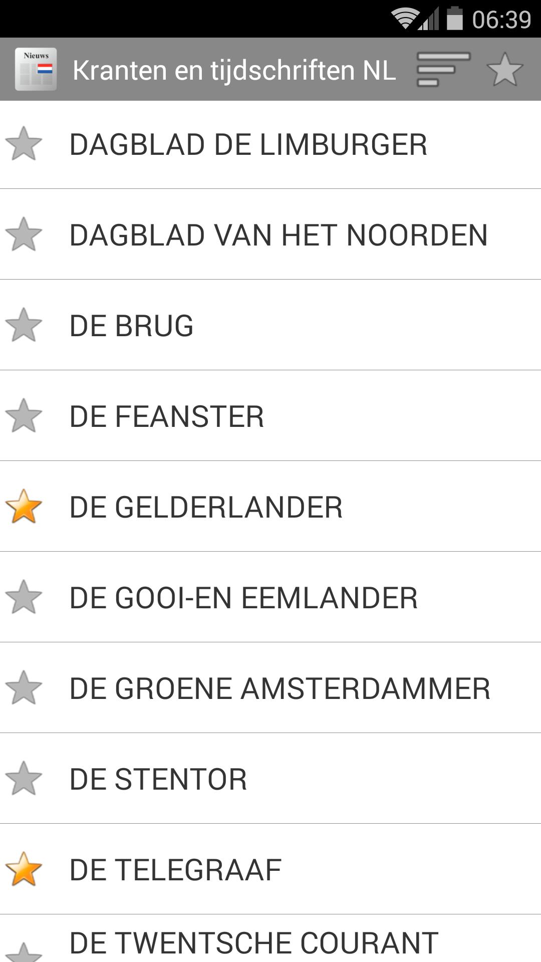 Kranten en tijdschriften NL