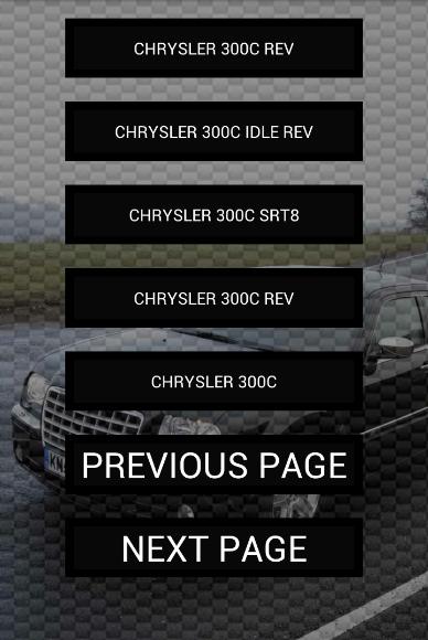 Engine sounds of 300C