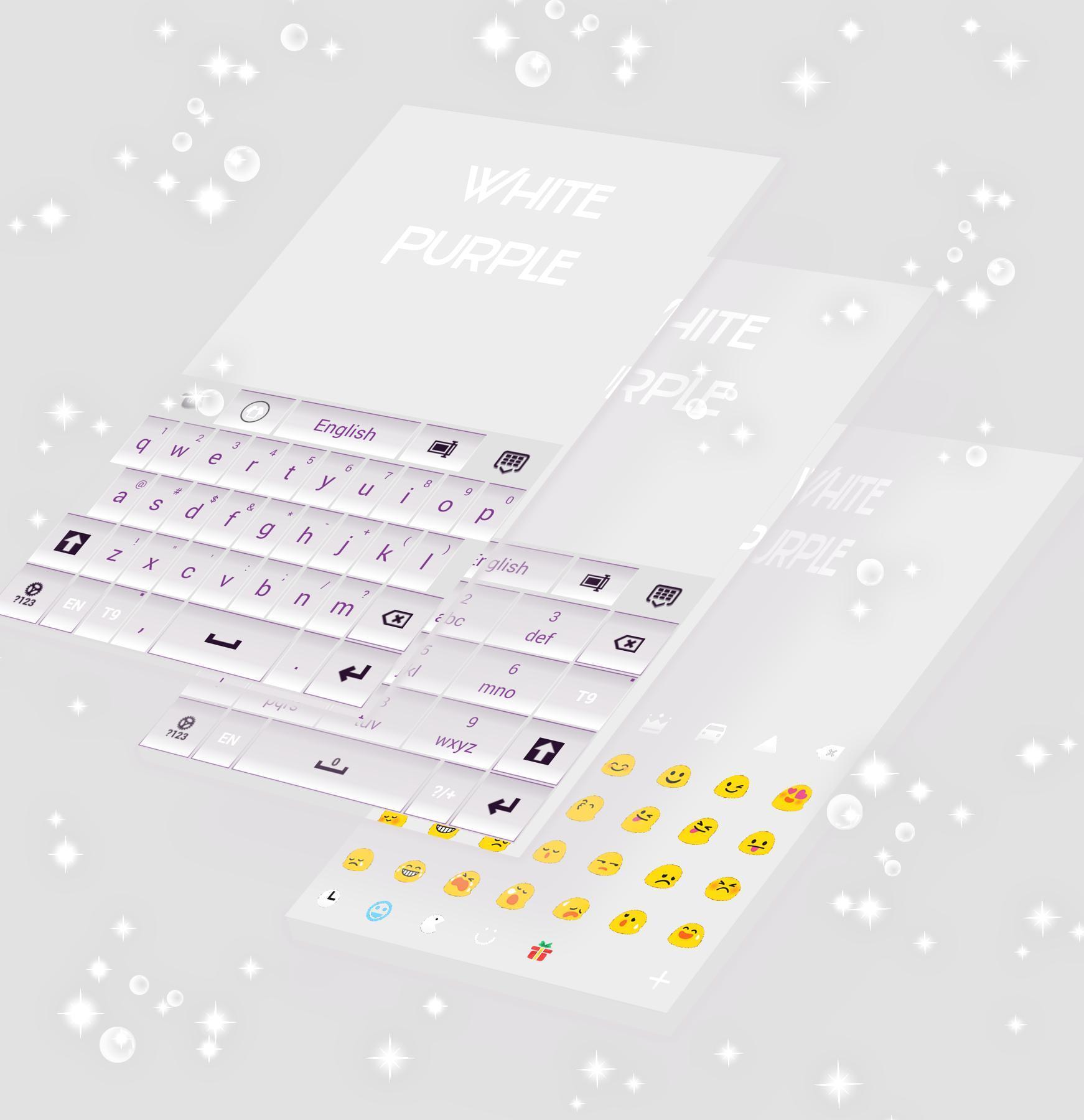 White and Purple Keyboard