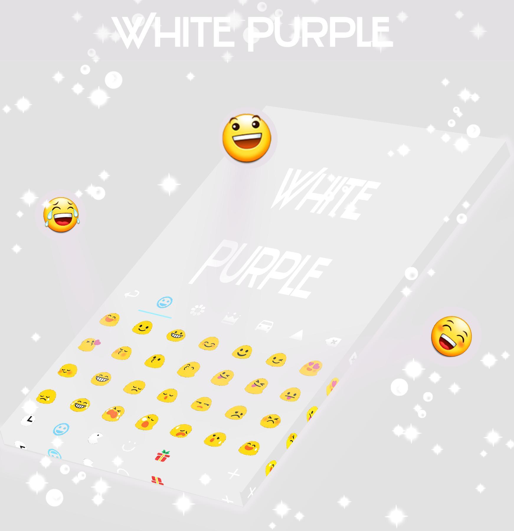 White and Purple Keyboard