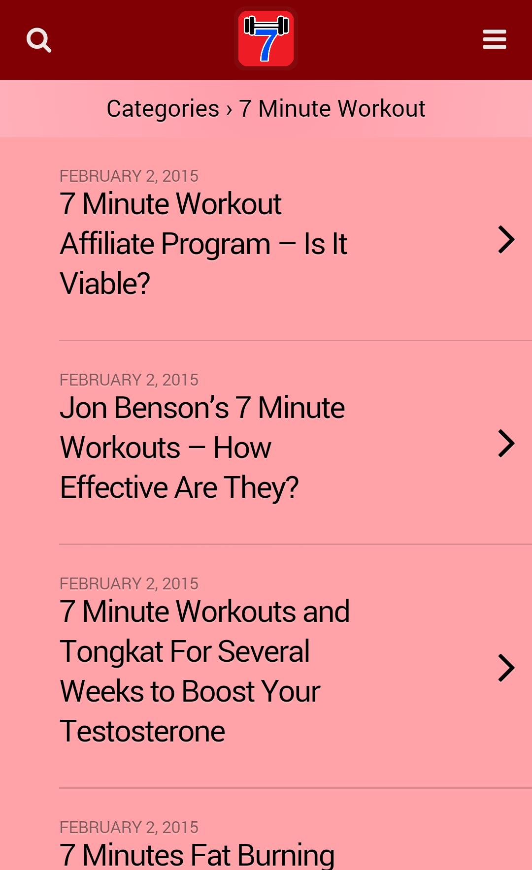 7 Minute Home Workouts Cardio
