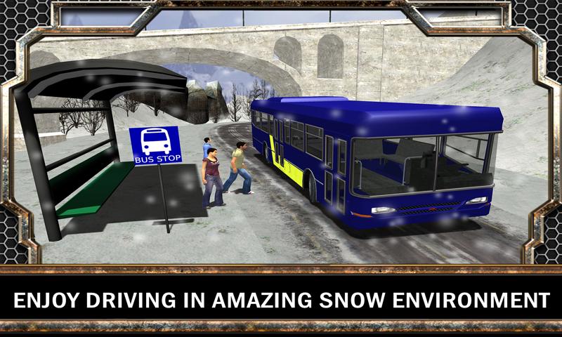 Off Road Snow Hill Bus Driver