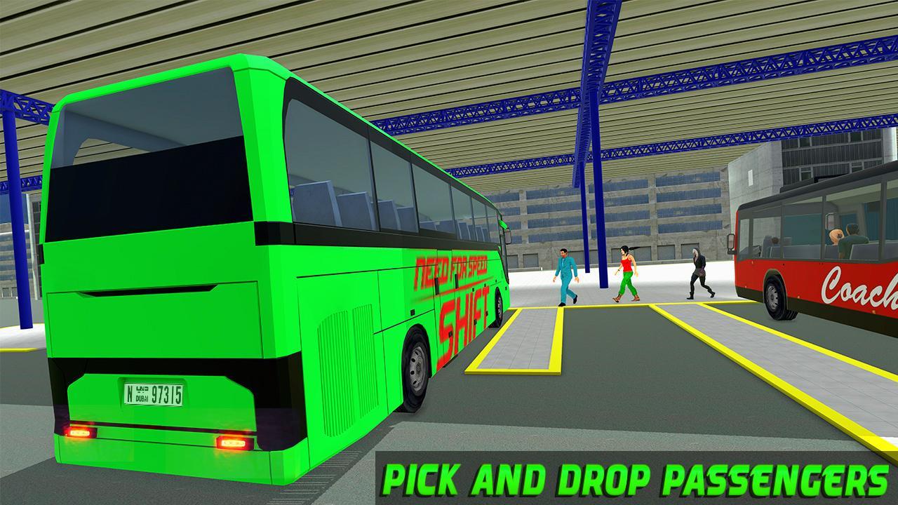 New US City Coach Bus Simulator Bus Driving Games