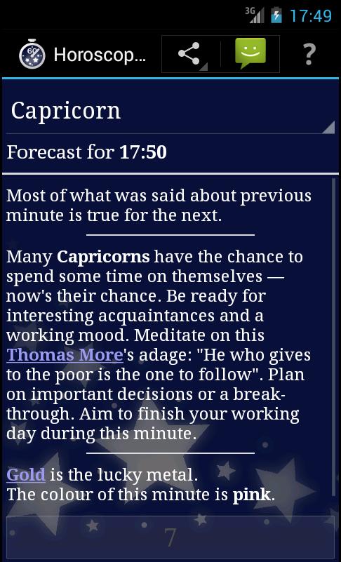 Horoscope a Minute