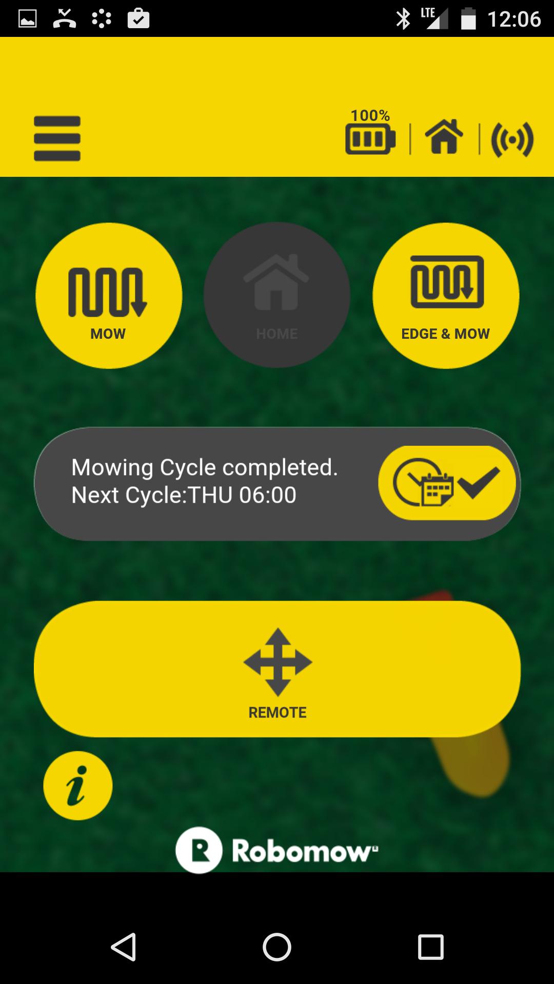 Robomow App
