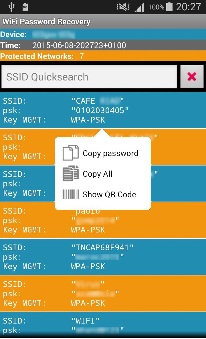 Wifi Password Recovery (ROOT)